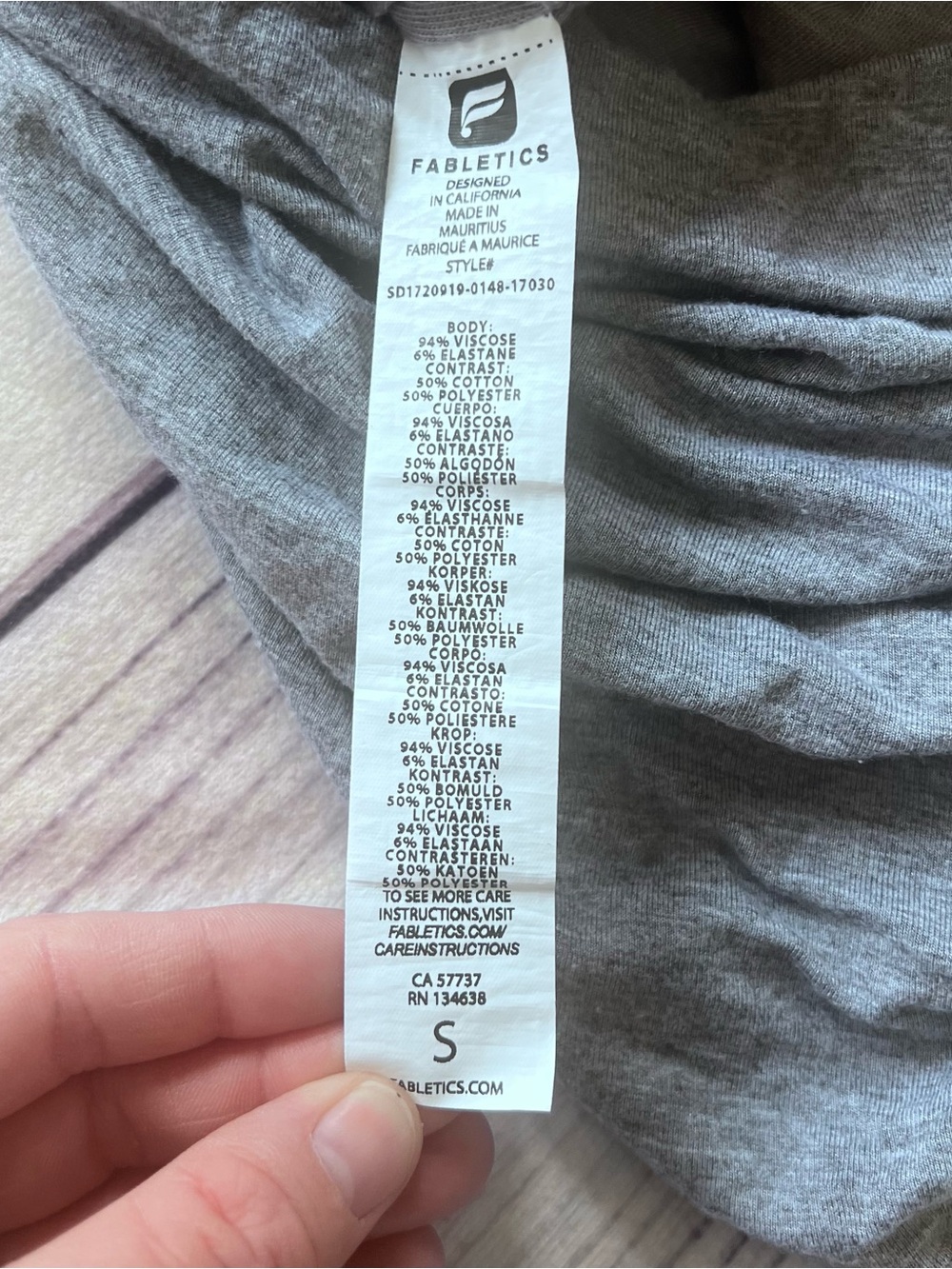 Fabletics Grey Racerback Ruched Midi Dress - Picture 8 of 9
